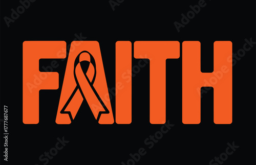 Bold Faith Leukemia Ribbon Design
