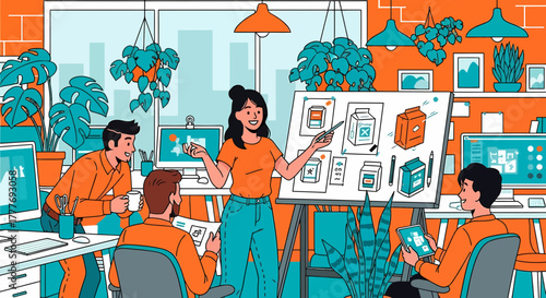 Teamwork Presentation For Product Packaging Design And Branding Project