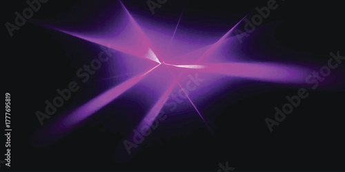 Abstract Purple Burst on Black Background