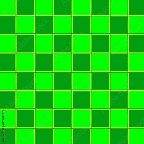 green mosaic background
