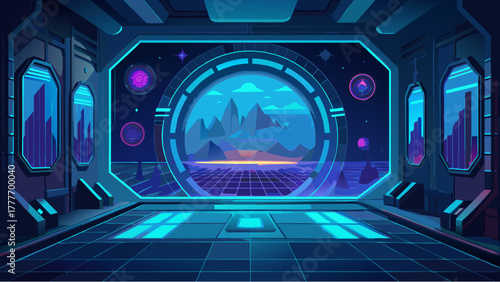 blue tunnel in the tunnel