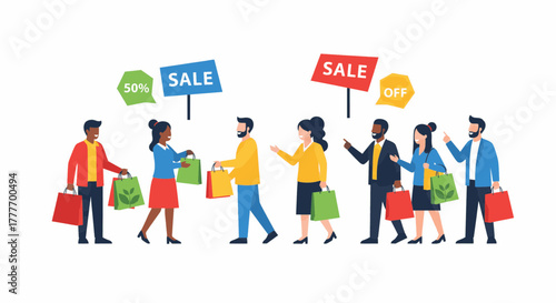 People Shopping and Social Interaction