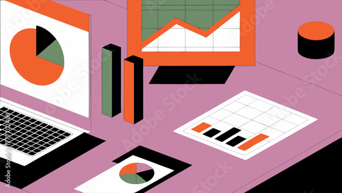 business graph and graphs