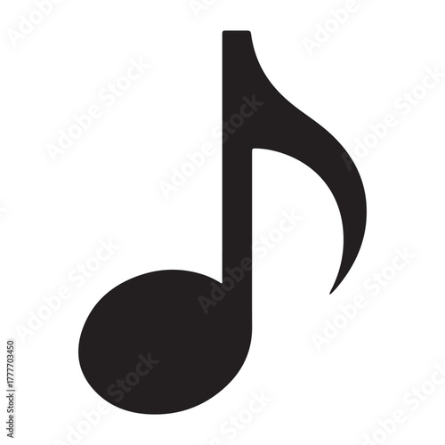 music note icon isolated on white background. vector illustration eps 10