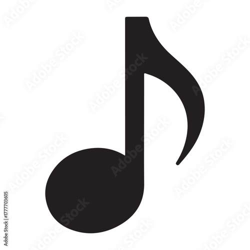 music note icon isolated on white background. vector illustration eps 10