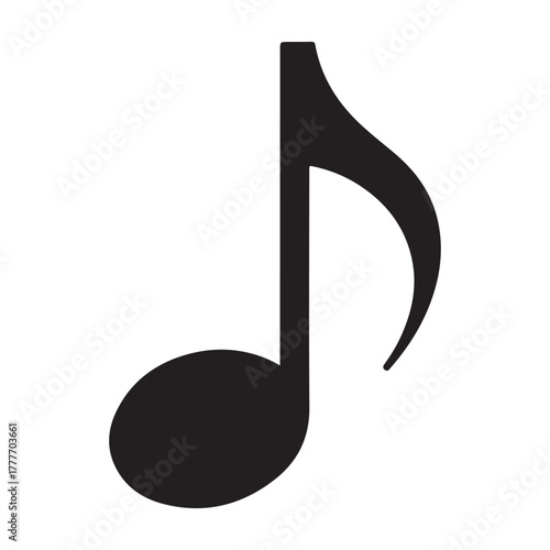 Music notes hand drawn icon. vector illustration EPS 10. 