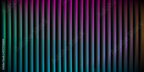 Colorful vertical lines on a dark background create an abstract design suitable for modern and artistic applications