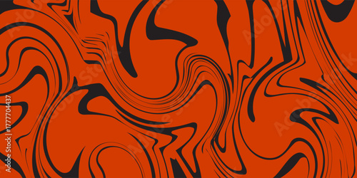 Marble texture seamless background.Abstract black and red pattern for floor,stone,wall,wrapping paper.Textile seamless pattern,business cover background.Ebru aqua ink painting on water.