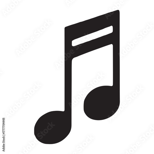 music note icon. vector illustration EPS 10
