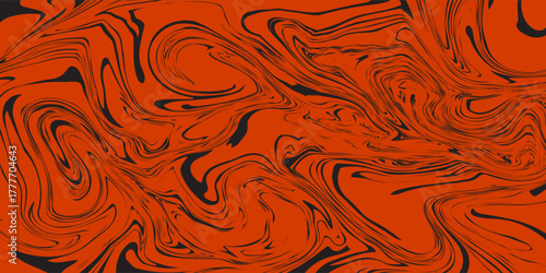 Marble texture seamless background.Abstract black and red pattern for floor,stone,wall,wrapping paper.Textile seamless pattern,business cover background.Ebru aqua ink painting on water.