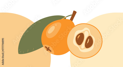 Healthy Loquat Fruit Still Life, A Fresh And Nutritional Food, Delicious And Vibrant