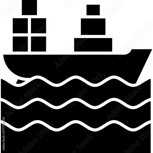 Vessel Icon Vector Element
