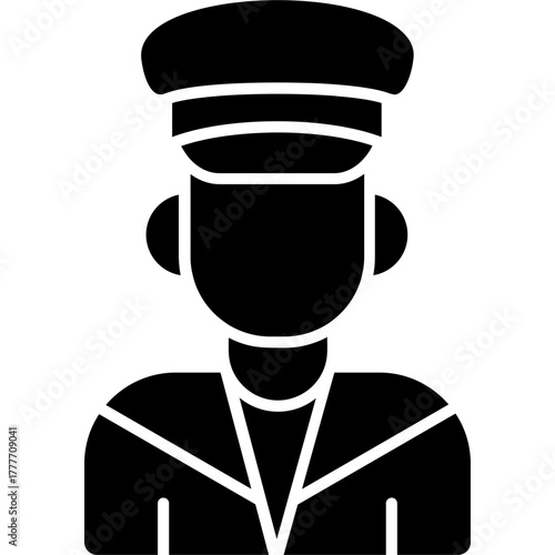 Captain Icon Vector Element