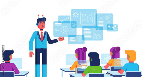 Innovative Class Utilizing Artificial Intelligence And Futuristic Education Elements in the