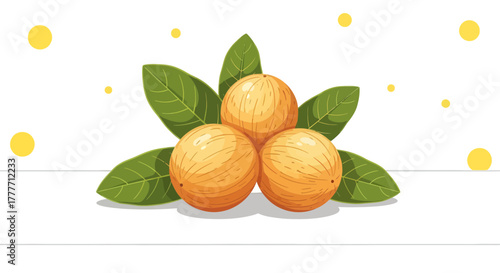 Invigorating Fresh Fruit Arrangement Depicting a Trio of Bountiful Ornate Golden Globes