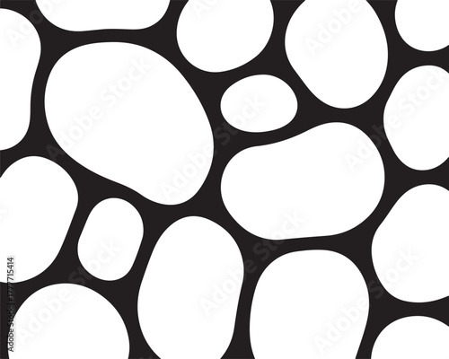 Organic Pebble Stone Pattern Background Vector Design