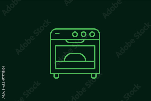 furnace illustration in flat style design. Vector illustration.	
