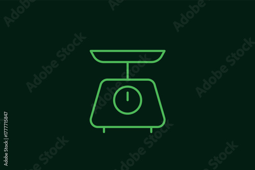 balance illustration in flat style design. Vector illustration.	