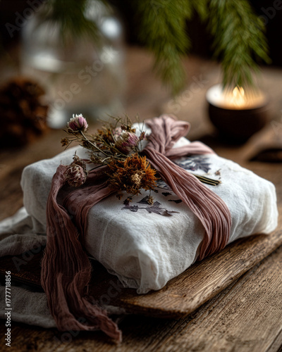 Sustainable Gifting Campaign - Furoshiki Wrapped Present - Zero Waste