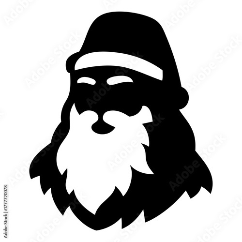 Santa Claus Solid Illustration