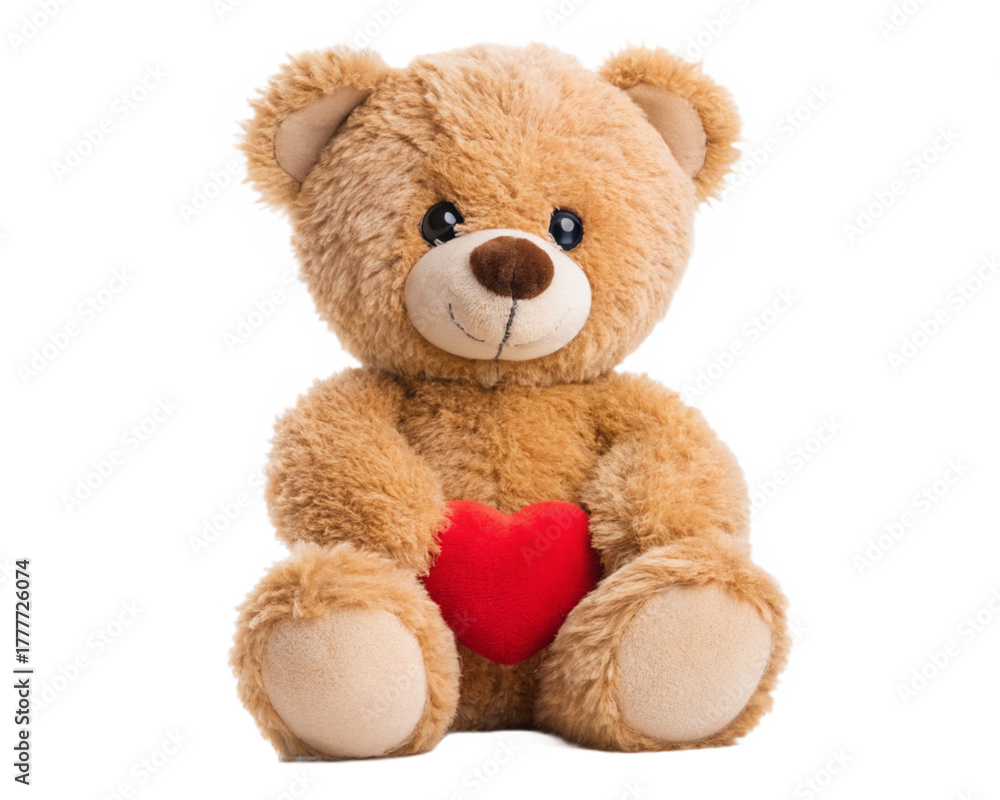 Obraz premium cute Teddy Bear doll, on transparent background