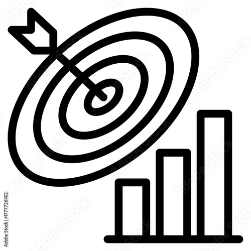 Goals icon in vector illustration