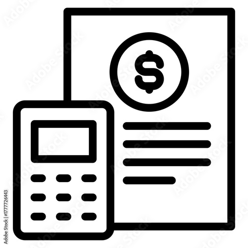 Estimate icon in vector illustration