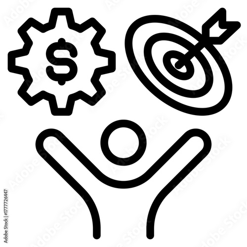 Feasibility icon in vector illustration