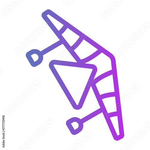 hang glider Gradient icon