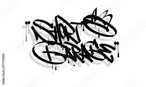 SHORT GARAGE graffiti tag style design