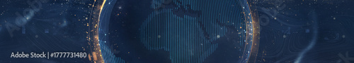 Abstract World Panoramic Background Design	