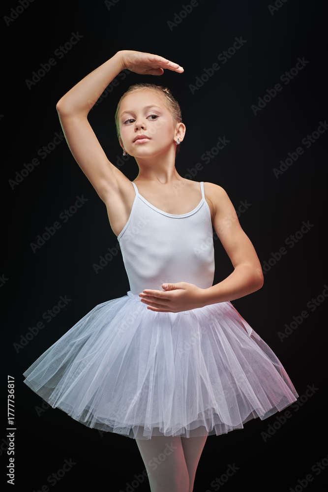 Naklejka premium White Ballet Poise