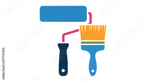 Decorating tools: roller brush