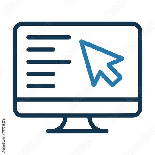 Online website navigation icon