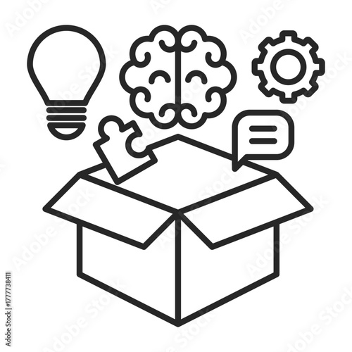 Icon Design Mode Logistics Of Food Resource Quality Distribution