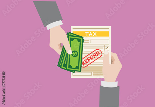 Tax refund illustration
