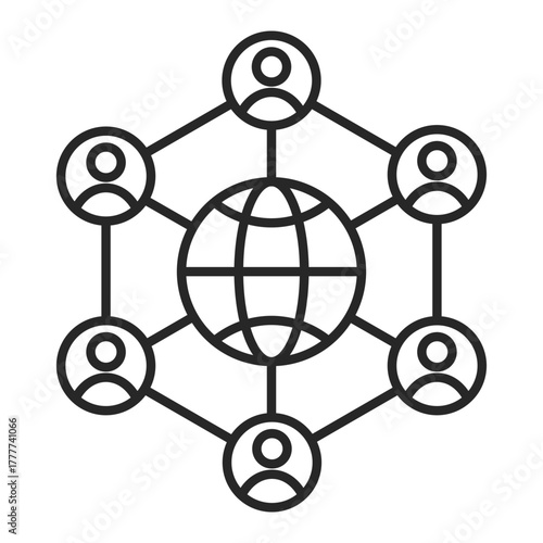 Icon Design Mode Logistics Of Food Resource Quality Distribution