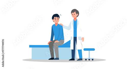 Medical Consultation Demonstrating Comfort and Support for an Individual's Emotional Well-Being