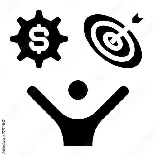 Feasibility  icon glyph style vector illustration