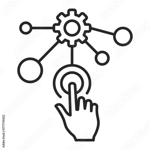 Icon Design Mode Logistics Of Food Resource Quality Distribution