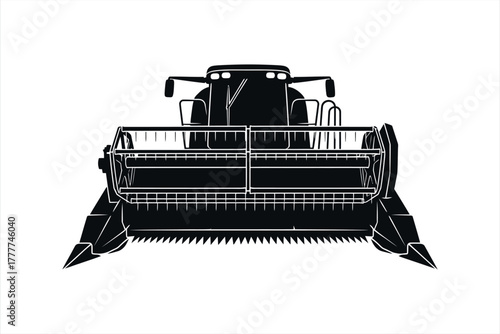 Combine Harvester Front View Icon