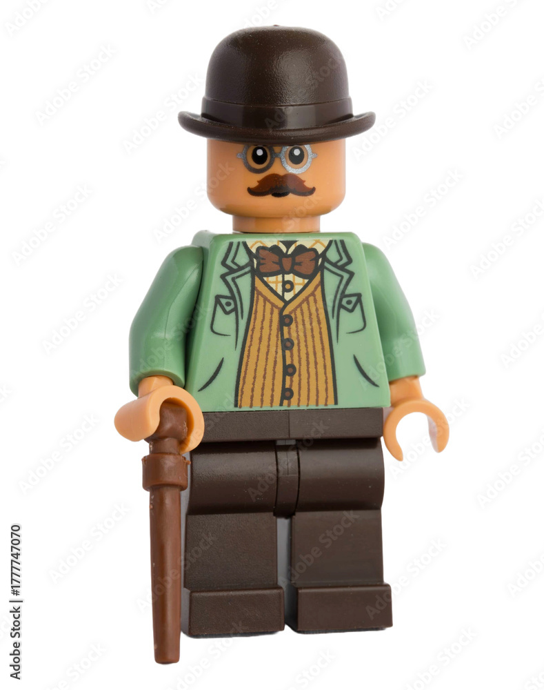 Naklejka premium Dortmund - Deutschland 4. November 2025 - Lego Figur Watson - Studio Aufnahme