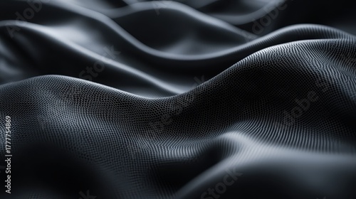 Intricate nanocarbon fiber material forming a textured surface