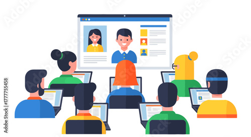 Online Meeting Communication with Team Members During the Business Project Session