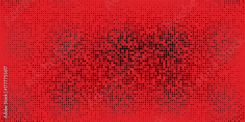 Dot red pattern screen led light gradient texture background.
