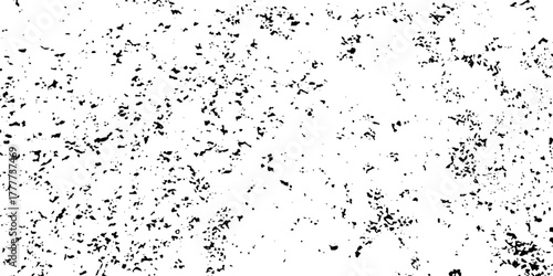 Urban scratch overlay spotted concrete grain surface grainy noise rust wall grunge black splatter and white background. damaged chalk crack rough ink wall texture.	