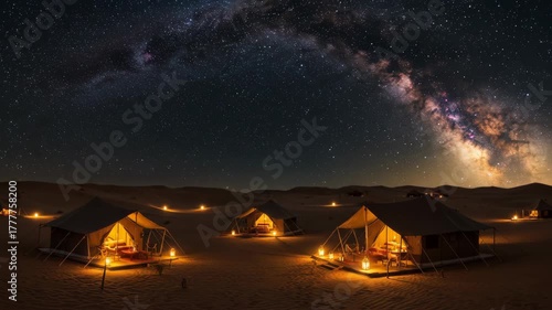 Desert Glamping Under the Milky Way.