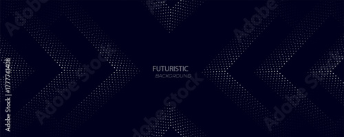 3D blue techno abstract background overlap layer on dark space with glowing dots shape decoration. Modern graphic design element dotted line style concept for banners, flyer, card, or brochure cover