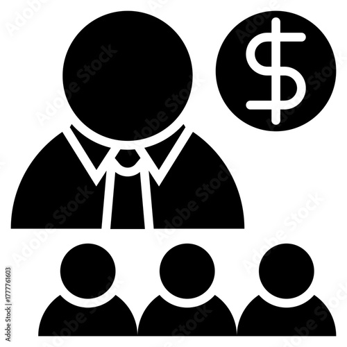 Monopoly Glyph Black Icon