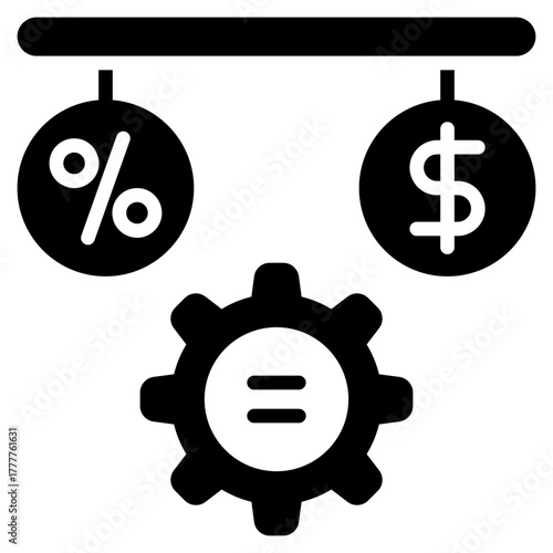 Equality Glyph Black Icon